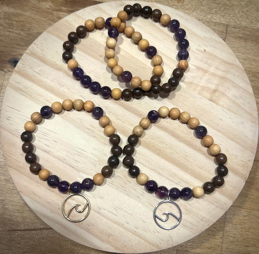 Amethyst/Calm Gemstone Bracelet