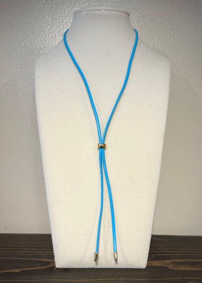 Leather Lariat Necklace