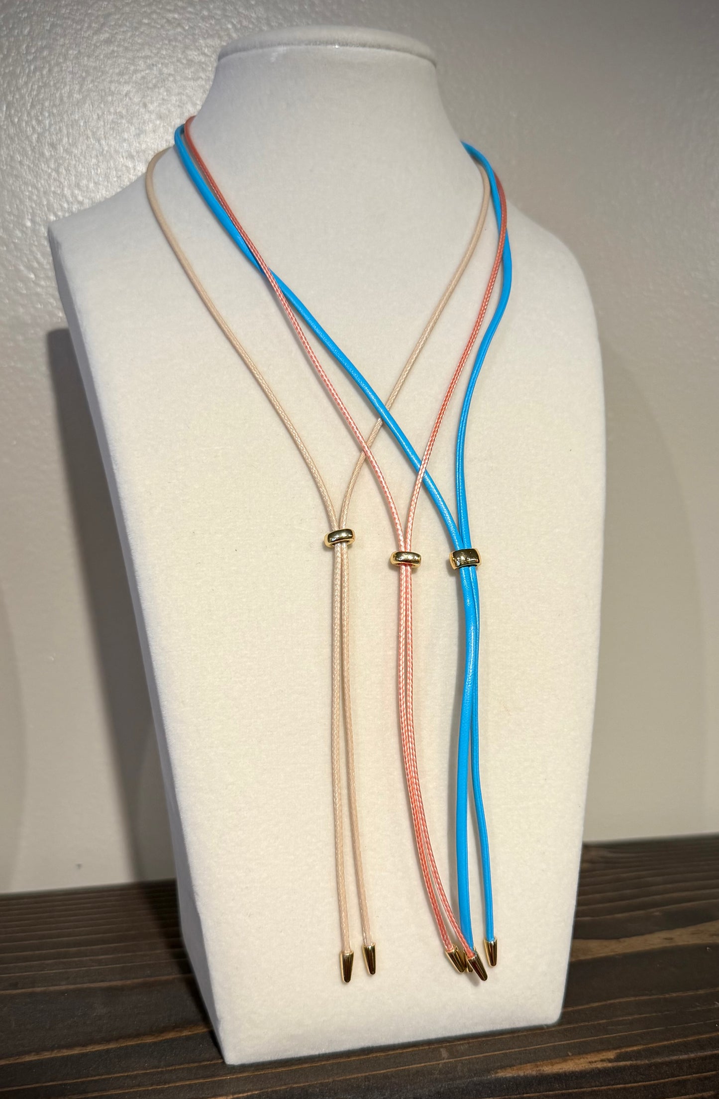 Leather Lariat Necklace