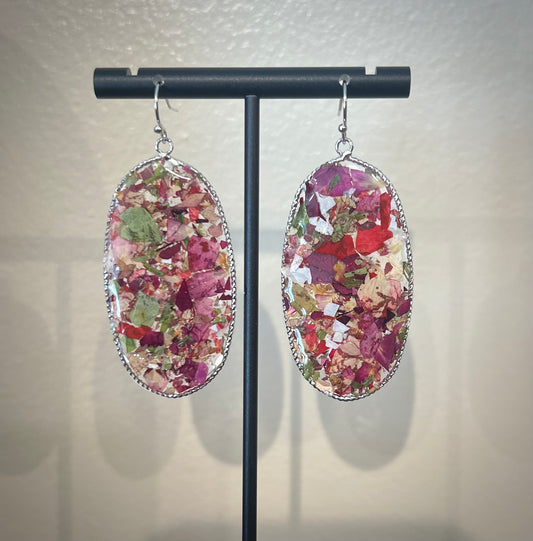 Pressed Flower & Leaf Dangle