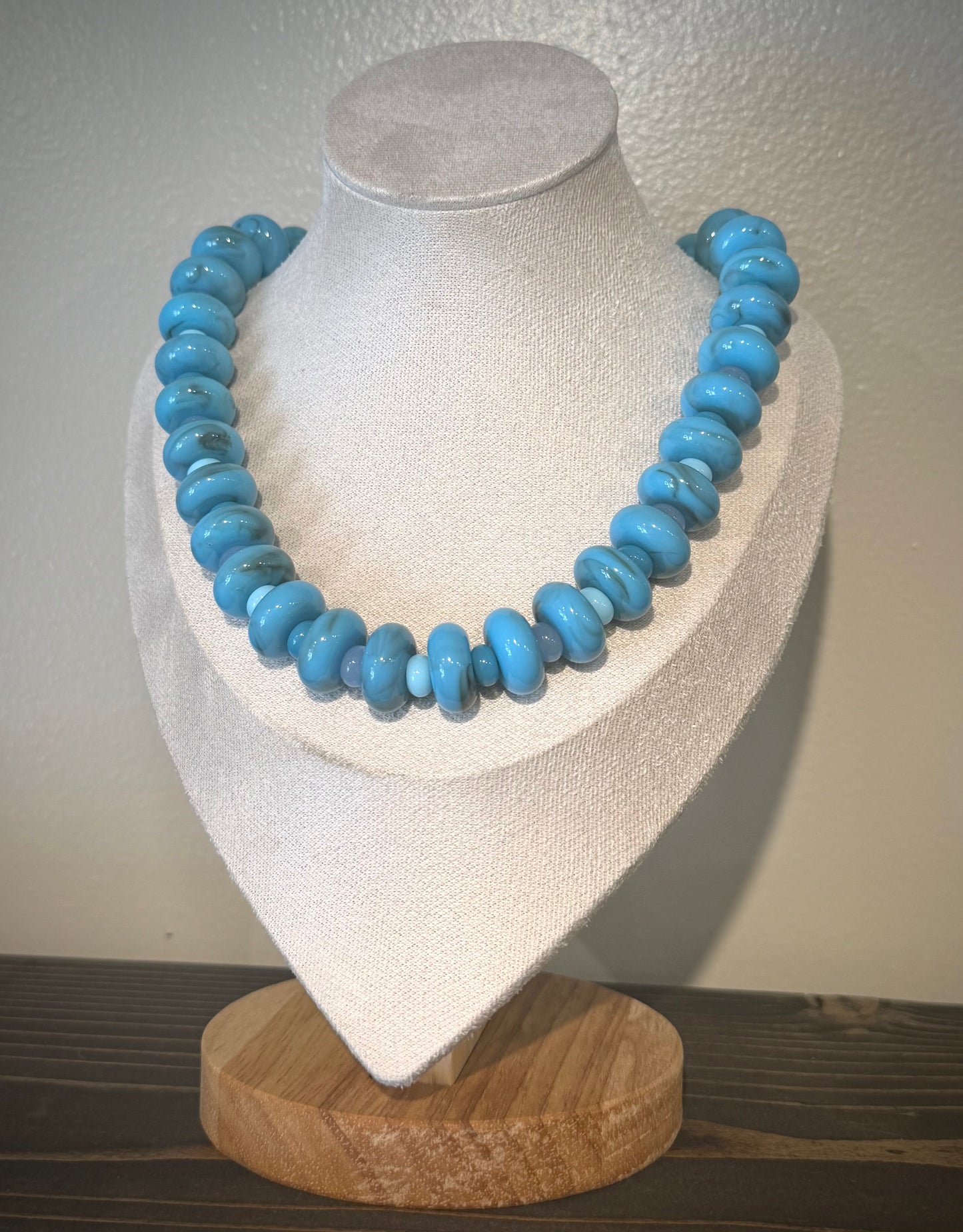 Turquoise / Chunky Beaded Necklace