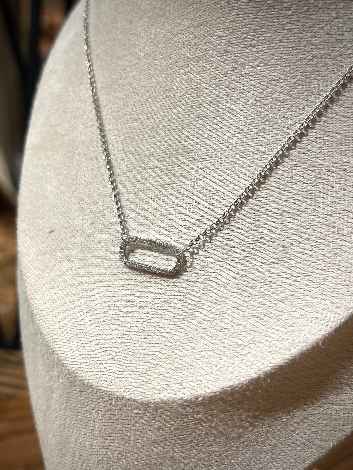 Rectangle layering necklace