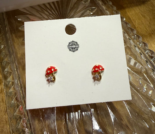 Red Mushroom Stud