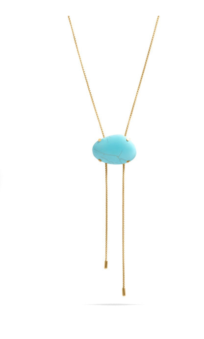 Turquoise Bolo Necklace