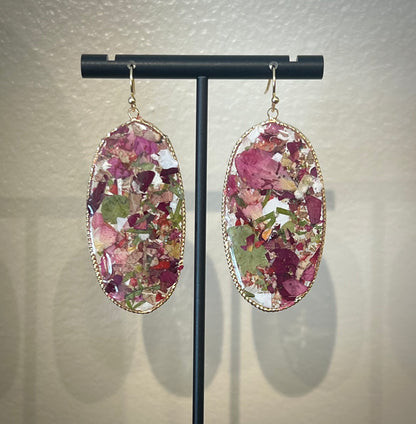 Pressed Flower & Leaf Dangle