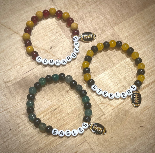 *custom* gameday gemstone bracelets