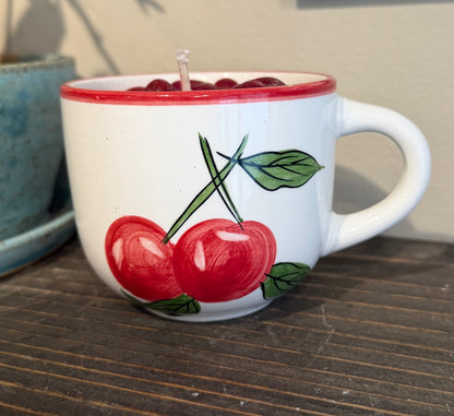 Sweet Cherry Vintage Tea Cup