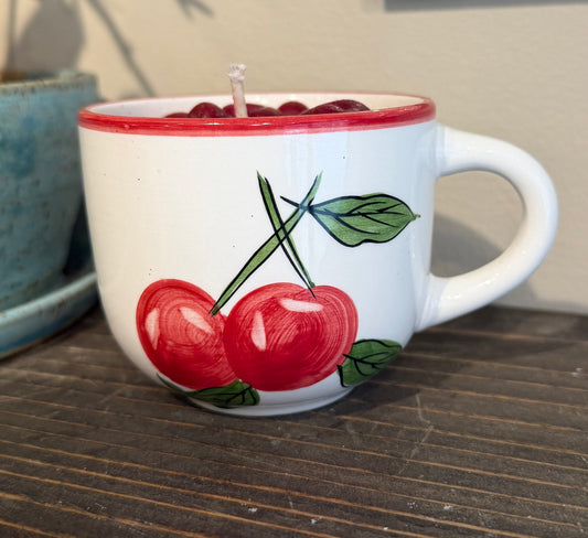 Sweet Cherry Vintage Tea Cup