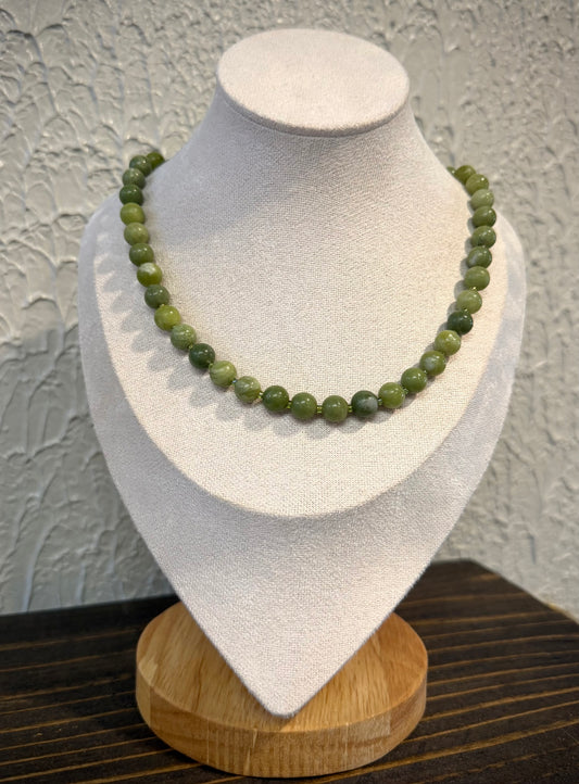 Enchanted Moss / Beaded Necklace