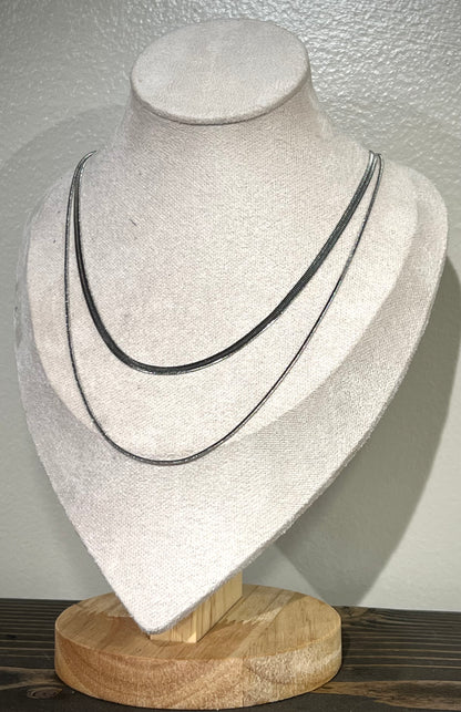 Herringbone & Snake Necklace