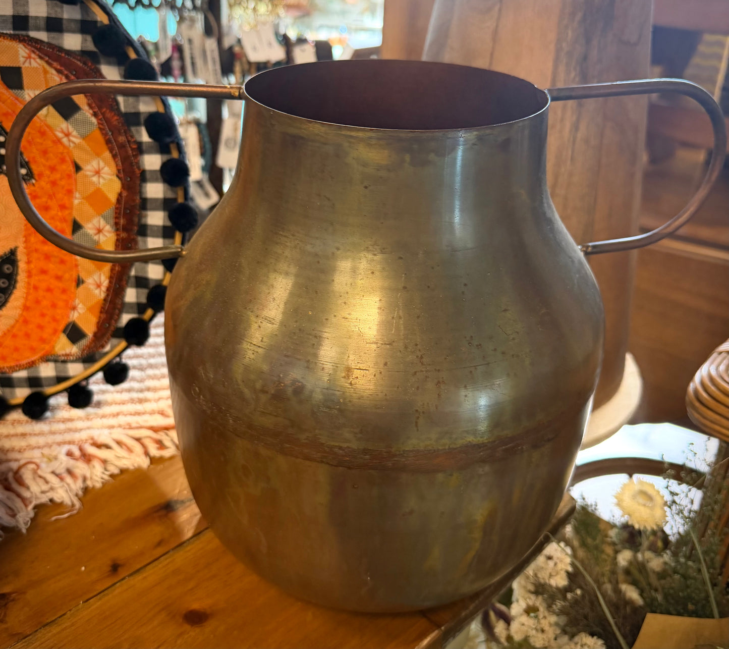 Large Galvanized Vase