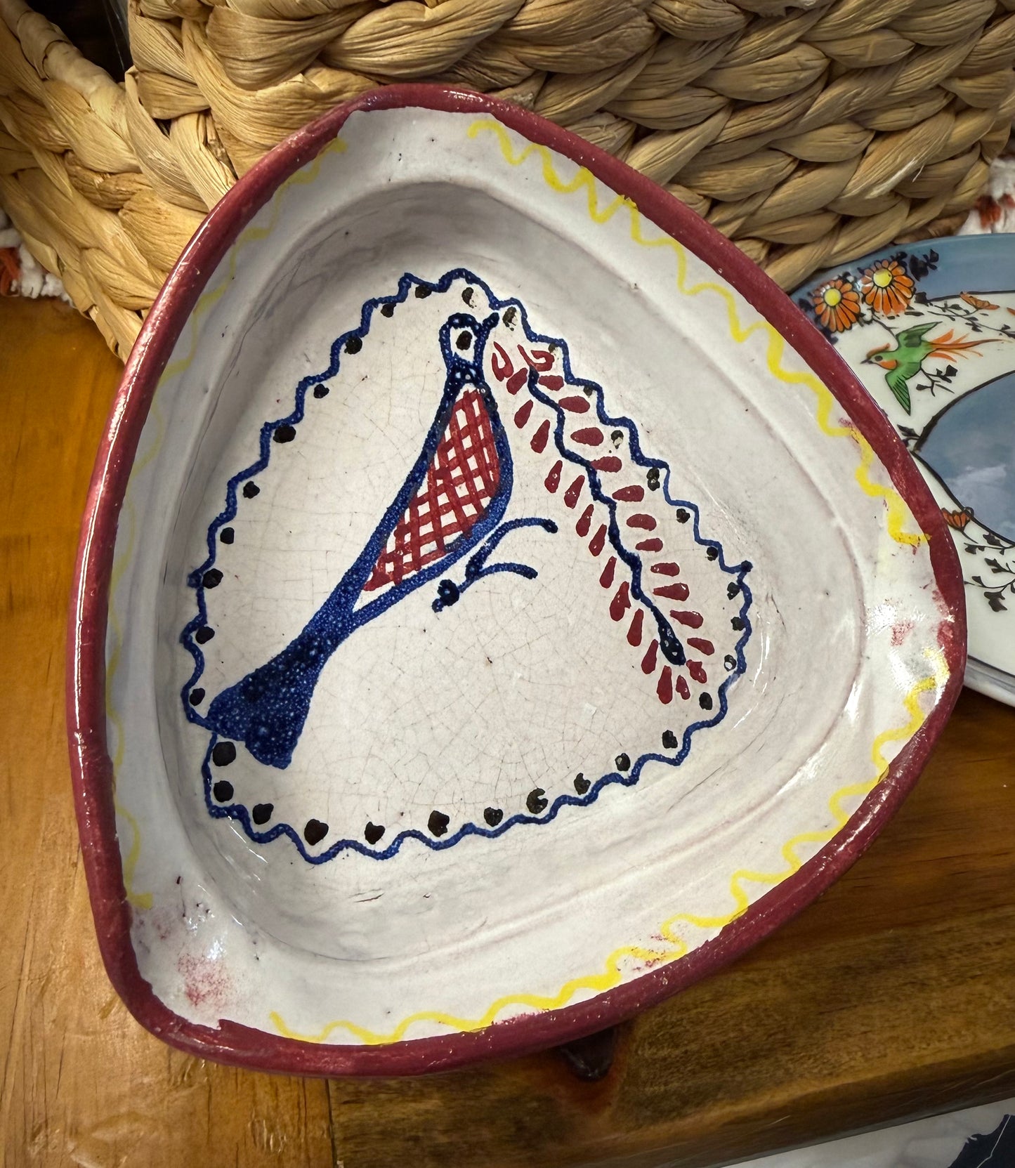 Hand painted Ashtray/Trinket Dish