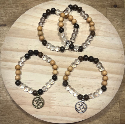 Clear Quartz/Focus Gemstone Bracelet