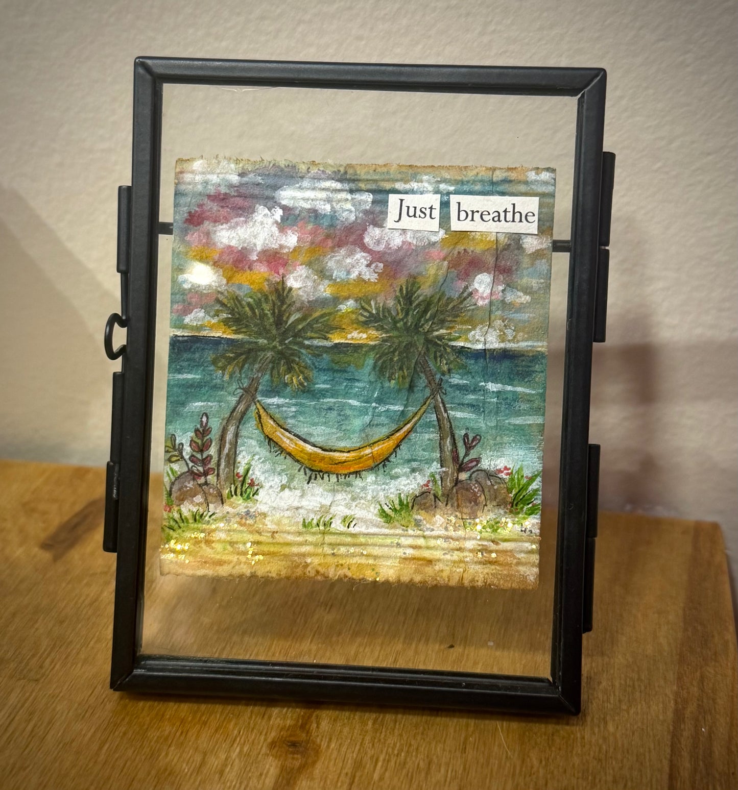 Just Breathe / Tea Bag Art