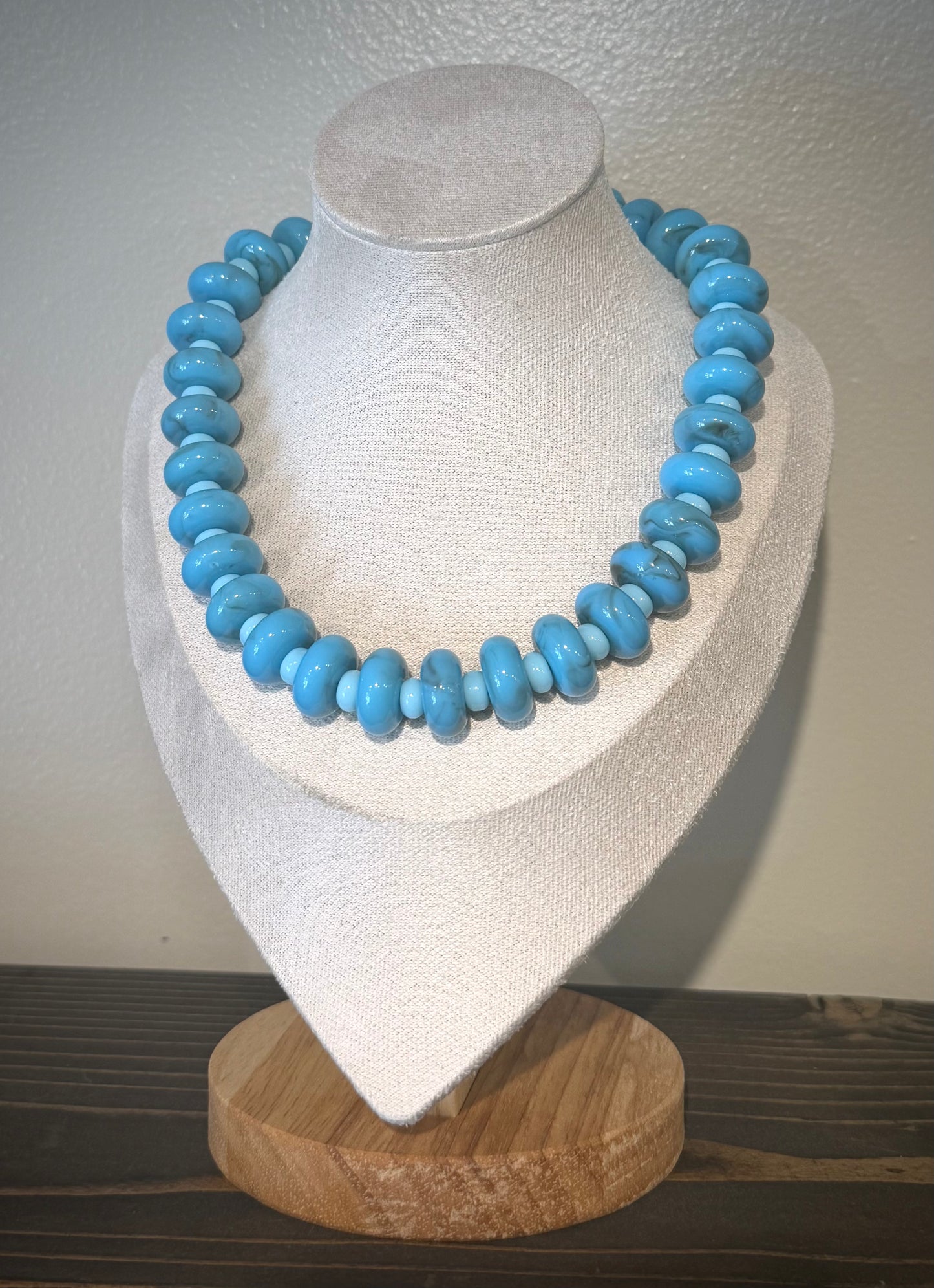 Turquoise 2 / Chunky Beaded Necklace