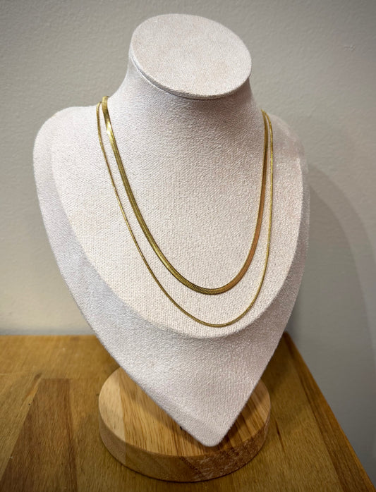 Double Layering Chain Necklace