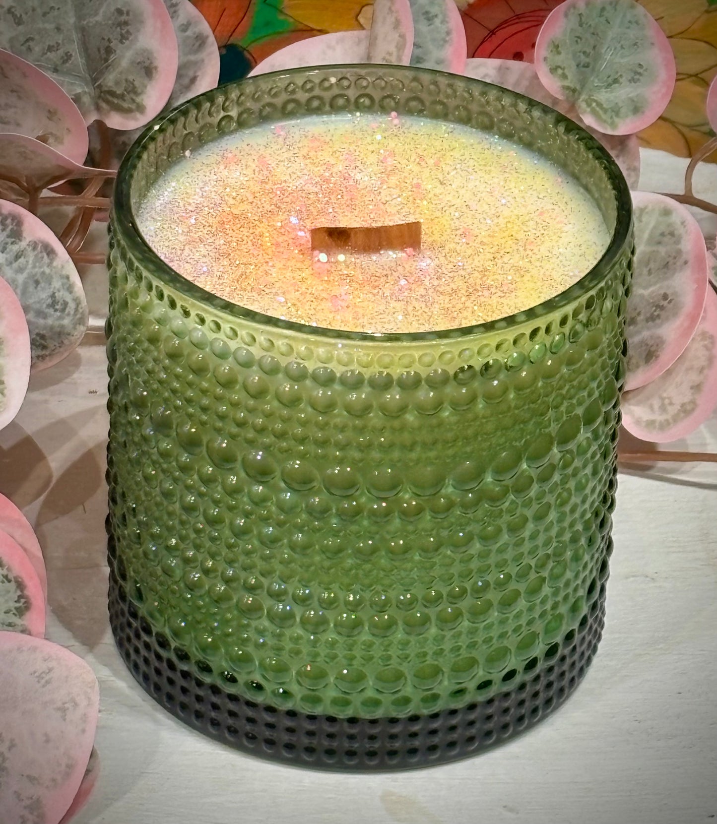 Hobnail Candle / Marshmallow Magic