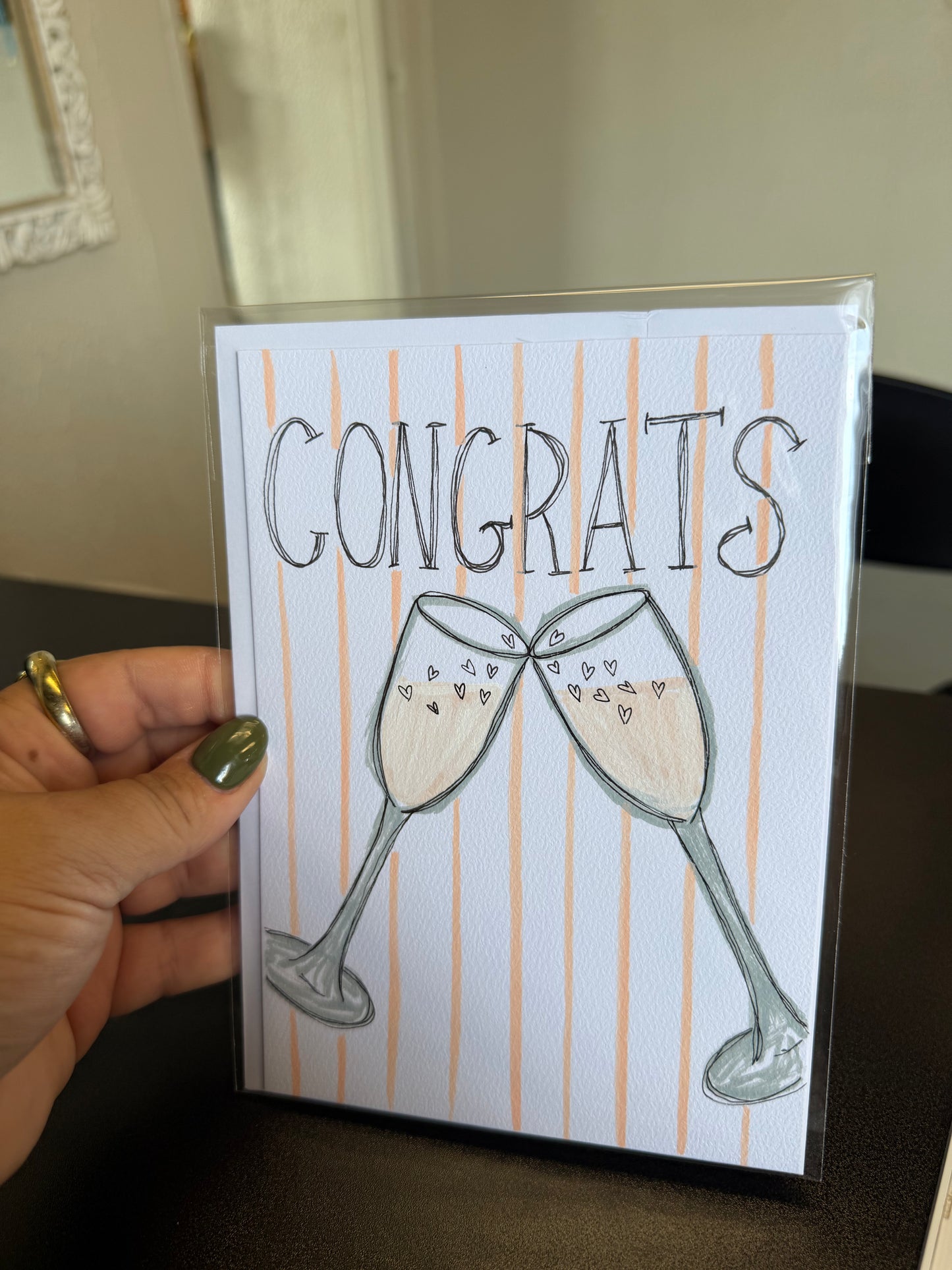 Congrats / Hand Drawn Greeting Card