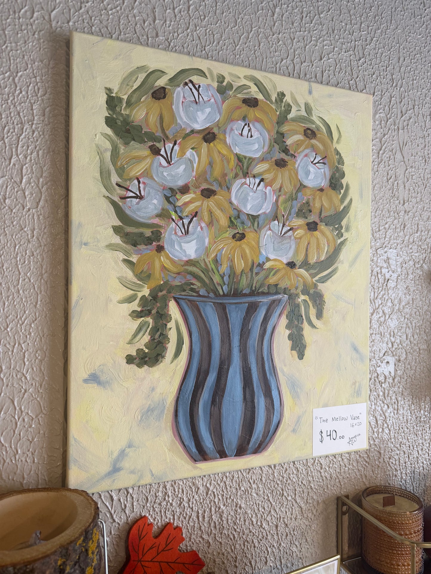 Mellow Vase / Canvas Painting