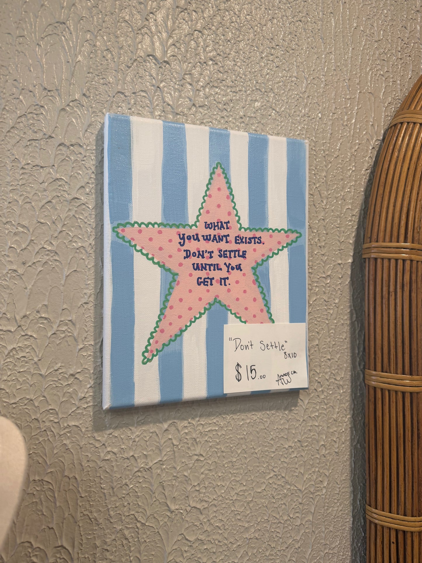 Don't Settle / Canvas Painting