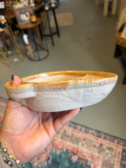 Ceramic Divided Bowl