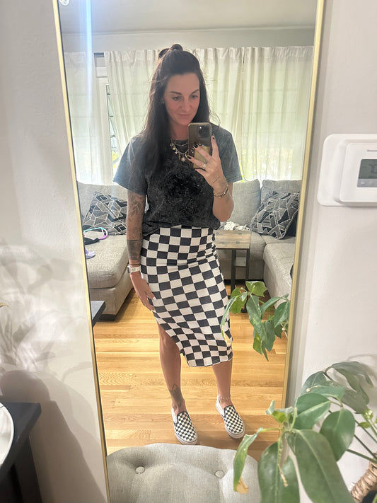 Checkered Skirt