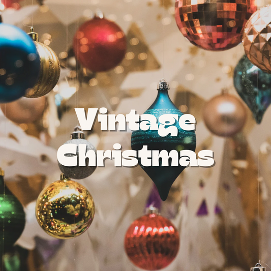 Hobnail Glass Candle / Vintage Christmas