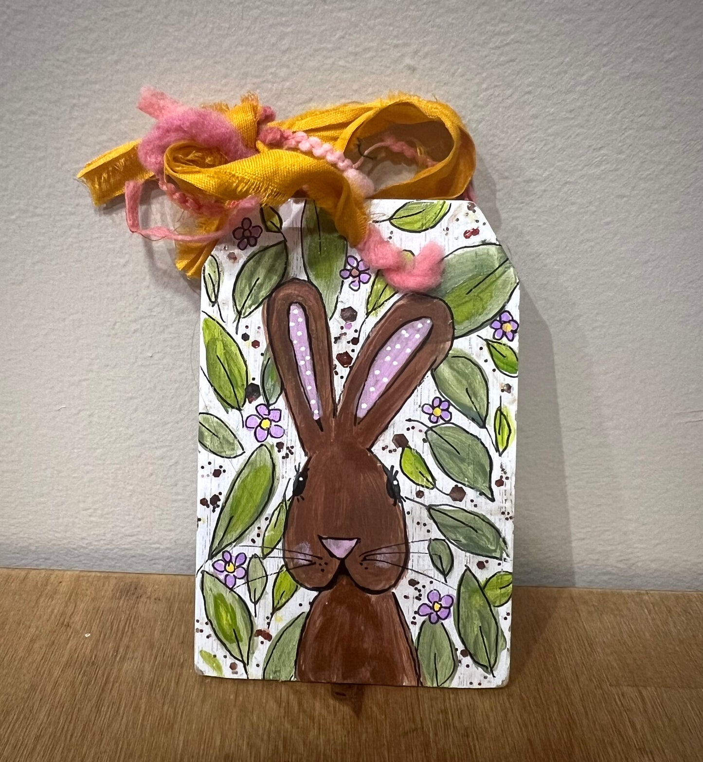 Handpainted Bunny Tags