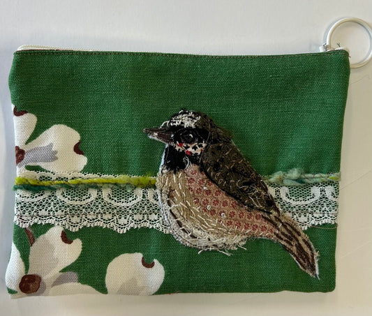 Chickadee Zipper Pouch