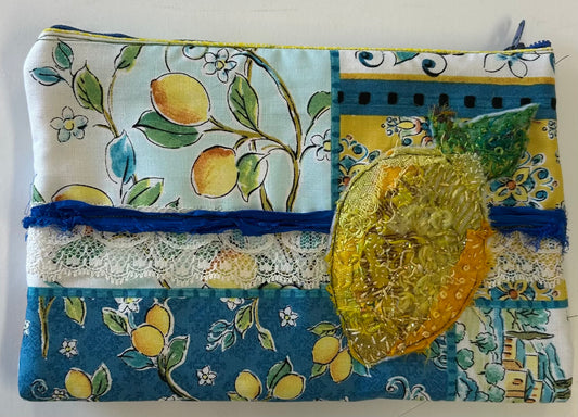 Lemon Zipper Pouch