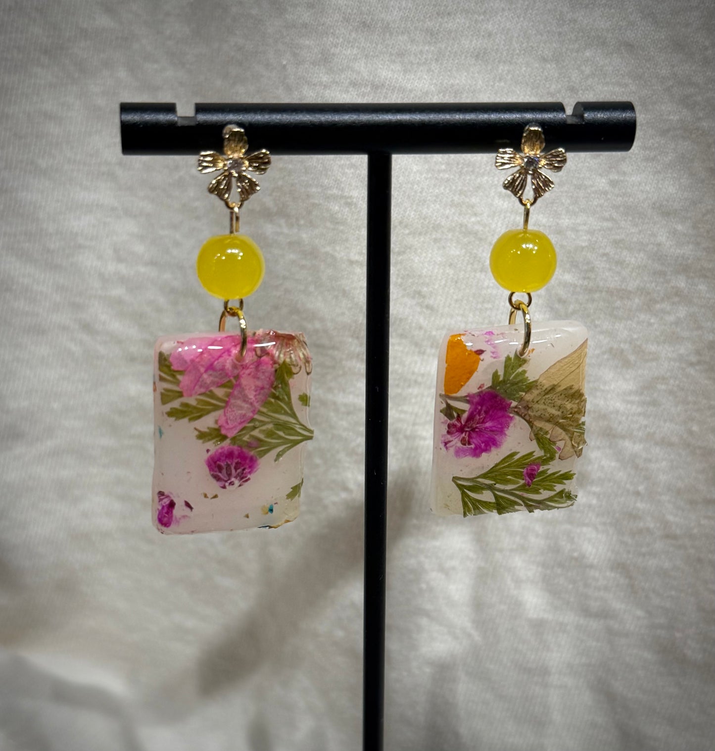 Rectangle Pressed Floral