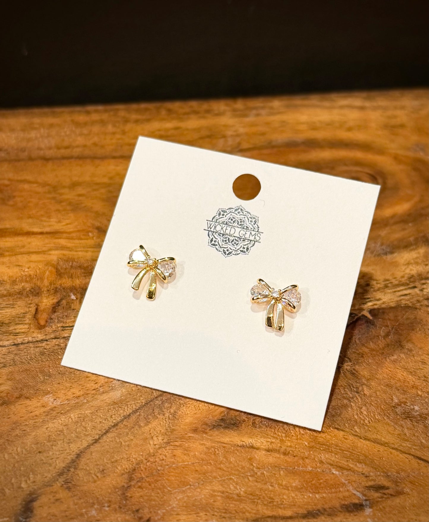 Sparkly Mini Bow / Stud