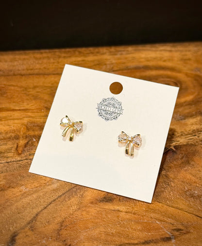 Sparkly Mini Bow / Stud