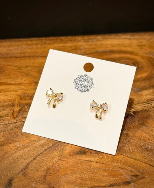 Sparkly Mini Bow / Stud