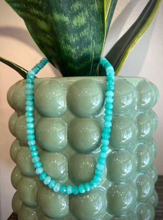 Teal / "Candy" Stone Necklace