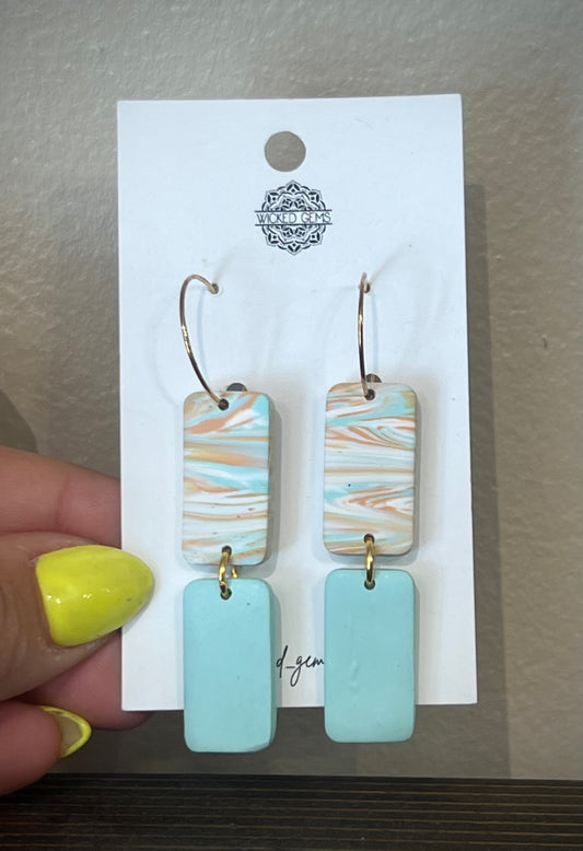 Beachy Marble Double Rect
