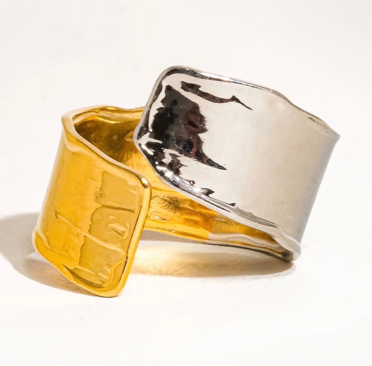 Two Tone Adjustable Ring