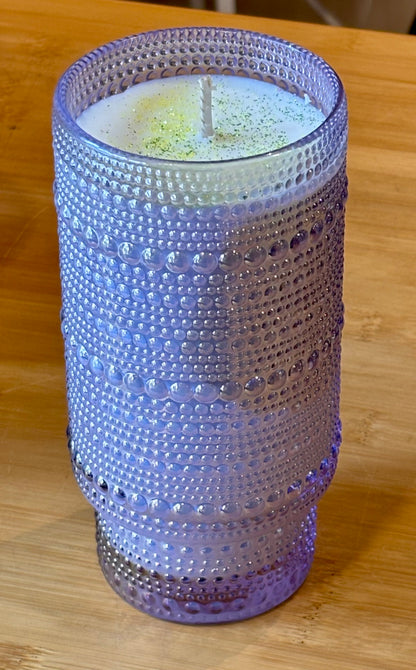 Matcha Lemonade Hobnail Glass / 12oz