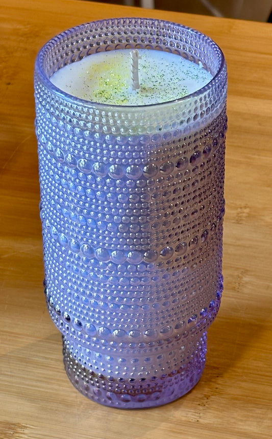 Matcha Lemonade Hobnail Glass / 12oz