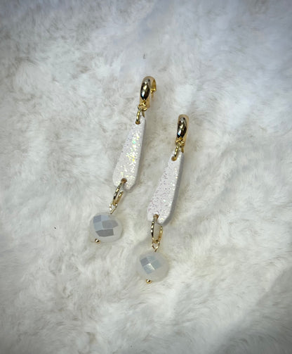 Sparkly White Dangle