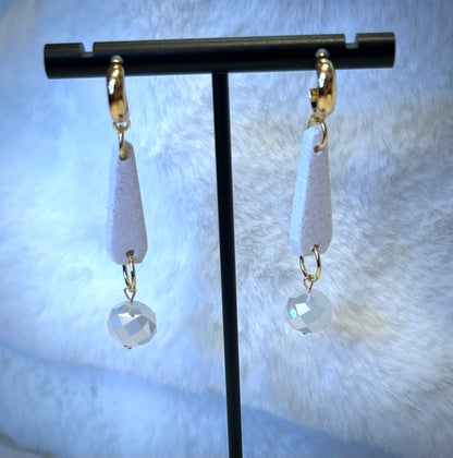 Sparkly White Dangle