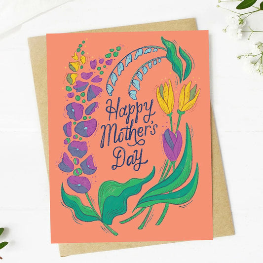 Happy Mother's Day / orange floral