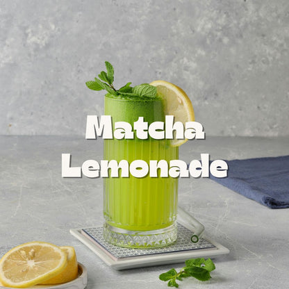 Matcha Lemonade Hobnail Glass / 12oz