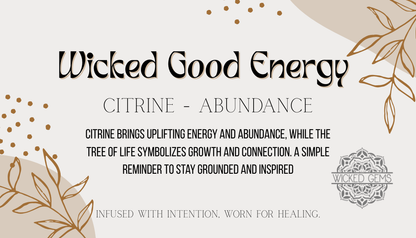 Citrine/Abundance Gemstone Bracelet