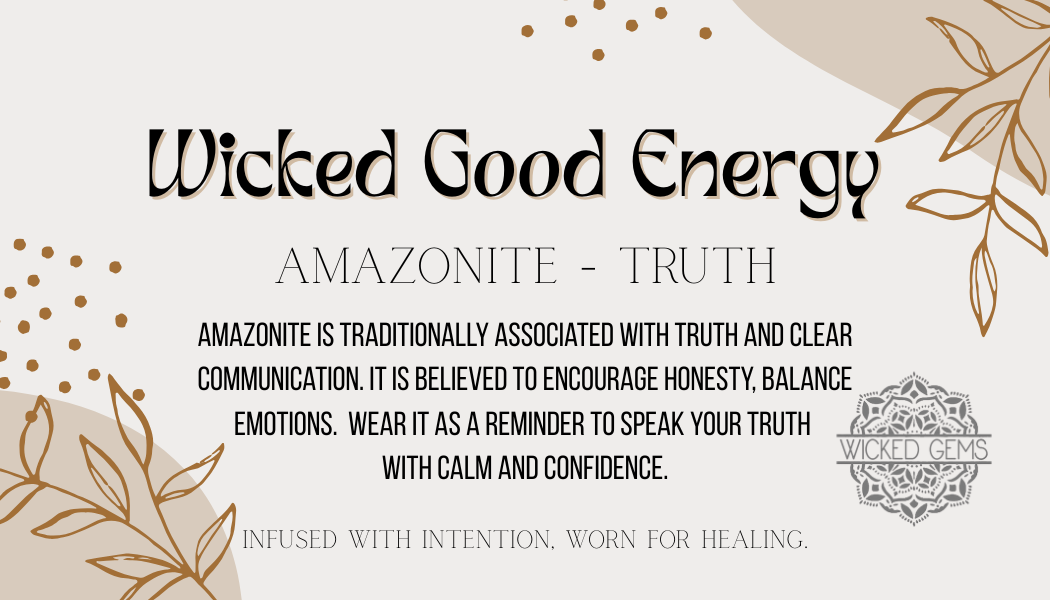 Amazonite/Truth Gemstone Bracelet