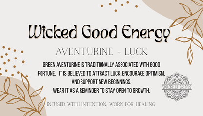 Aventurine/Luck Gemstone Bracelet