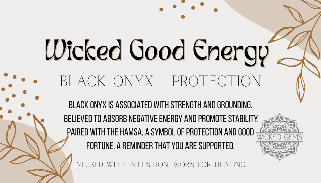 Black Onyx/Protection Gemstone Bracelet