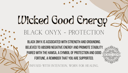 Black Onyx/Protection Gemstone Bracelet
