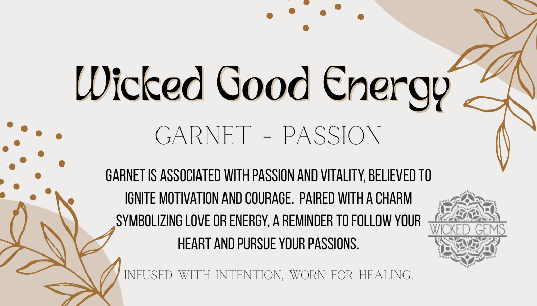 Garnet/Passion Gemstone Bracelet