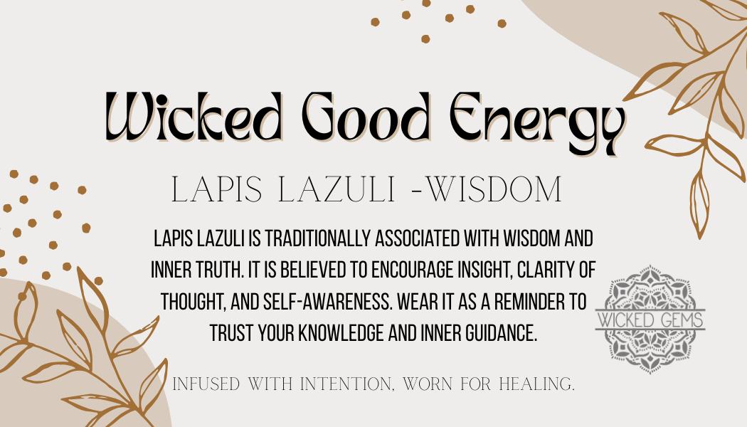 Lapis Lazuli/Wisdom Gemstone Bracelet